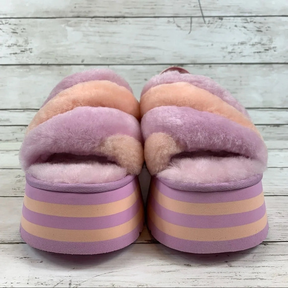 UGG Disco Slide Stripe-Primerose Pink Platform - Picture 4 of 11